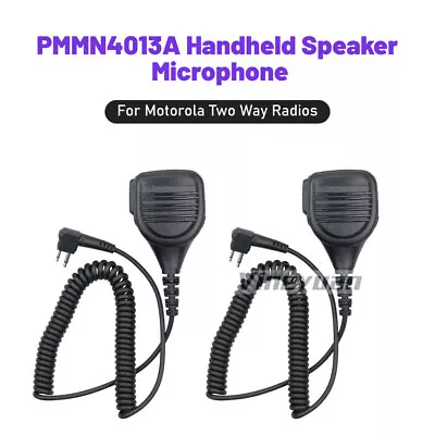 2PC PMMN4013A Handheld Shoulder Mic For Motorola CP200 CP200XLS PR400 A8 GP3688 • $26.99