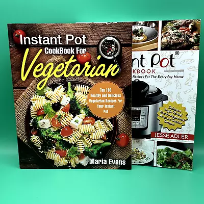 Instant Pot Vegetarian & Healthy Cookbook LOT OF 2 200+ Recipes Book Set NEW • $23.99