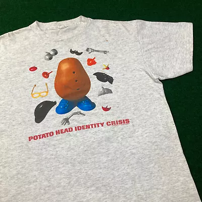 Vintage Mr Potato Head Identity Crisis Shirt Mens XL White 1995 Toy Story 90s • $69.95