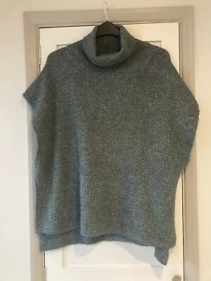 Soft Roll Neck Sleeveless Jumper By Lindex Size S/M • £5.99
