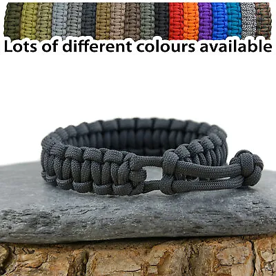 £6.49 • Buy Paracord Survival Bracelet - Mad Max Style - Adjustable - Various Colours UK