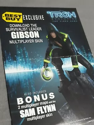 Tron Evolution  Gibson  Exclusive Character/skin DLC CARD Download Code Xbox 360 • £157.53