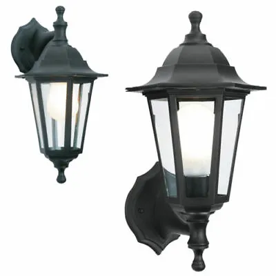 £10.99 • Buy LED Black Rustproof Traditional Coach House Wall Garden Outdoor Lantern Light