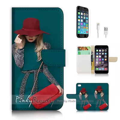 ( For IPhone 7 ) Wallet Case Cover P2237 Fashion Girl • $12.99