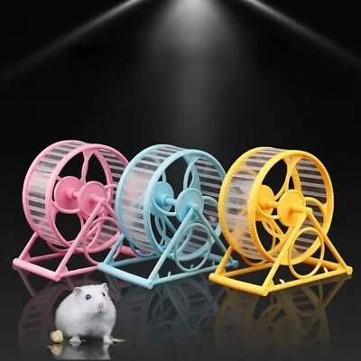 Wheel Running Exercise Scroll Silent Hamster Mouse Rat Gerbil Pet Jogging Toy • £5.35