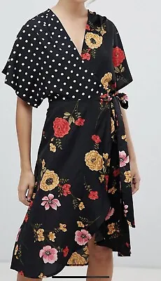 $7.50 • Buy ASOS Wrap Dress Size 12 Midi