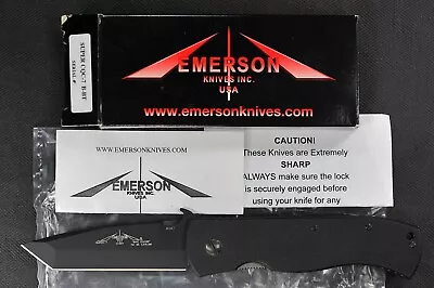 2004 Emerson Super CQC-7 B-BT W/Wave 154CM Black Tanto NIB • $525