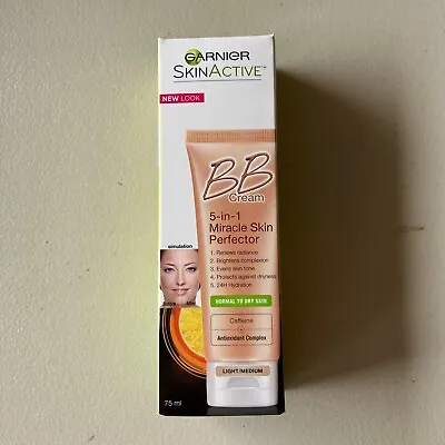 Garnier BB Cream 5-In-1 Miracle Skin Light Medium Normal To Dry Skin NO SPF • $45
