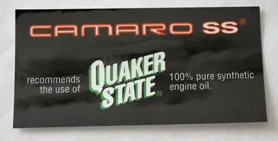 $8.79 • Buy NOS OEM GM SLP 1996 1997 Camaro SS Quaker State Underhood Oil Decal New Logo Z28
