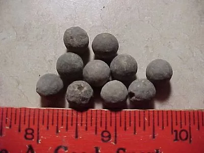 10 Nice Dropped/dug Smaller Musket Balls-Found Ft. Craig New Mexico 1960's • $9.95