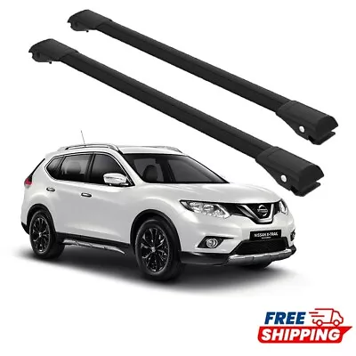 For Nissan X-Trail MK3 Since 2013 Cross Bars Roof Rack Black • $129