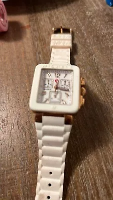 Michele Park Jelly Bean Watch -rose Gold Accent-  Used. Needs Battery • $475