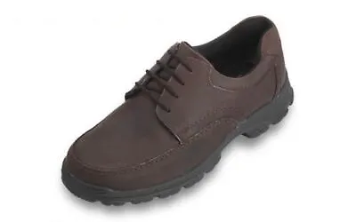 Db Shoes Weymouth 4 Eyelet Gibson Mudguard Lace In Nubuck Brown (4e Fit) • £71.90