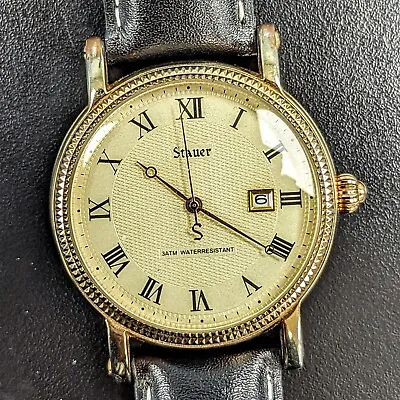 STAUER Buttonwood 42mm Quartz Watch Ref. 22671 3 ATM Waterresistant Wristwatch • £70.31