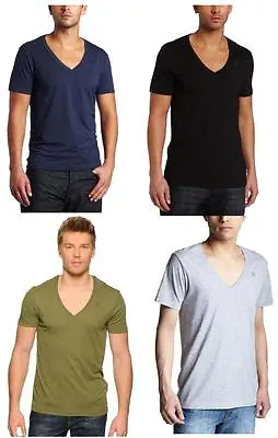 NWT G-Star Raw Men Base V-neck Short Sleeve T- Shirts Double Pack (2 Set) • $27.99