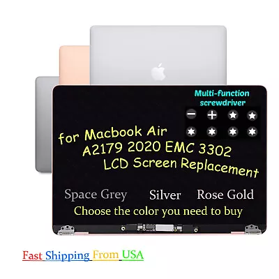 For MacBook Air 13  A2179 2020 EMC 3302 LCD Screen Display Assembly Replacement • $179