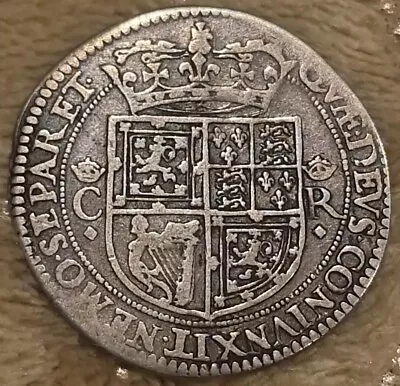 Rare Scottish Charles I Scotland 12 Shilling Scots Hammered Silver Coin Twelve • £455