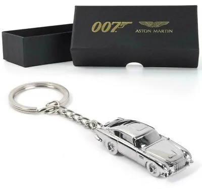 £33.99 • Buy Official No Time To Die Aston Martin Db5 Silver Keyring James Bond 007 New Gift