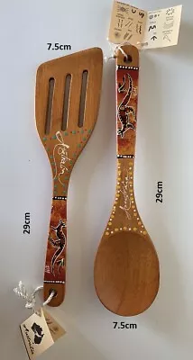 $17.99 • Buy Wooden Spoon Kitchen Cooking Utensils Set Long Spoons Kitchenware