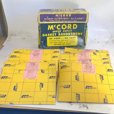 Vintage McCord Water Outlet Gasket Assortment Display 1950s 1960s • $30