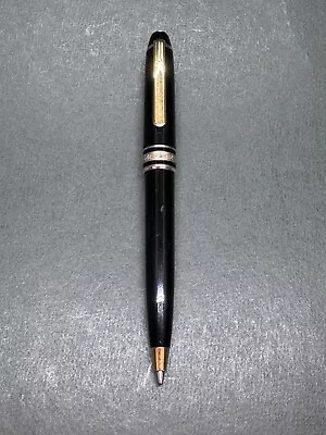[Excellent++] MONTBLANC MEISTERSTUCK 116 MOZART Black GT Twist Ballpoint Pen • $270