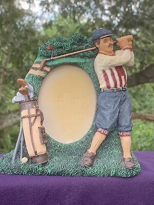 Vintage Figi Graphics Fore Golfer Man Nine Iron Golf Bag Picture Frame ❤️sj3j • $14