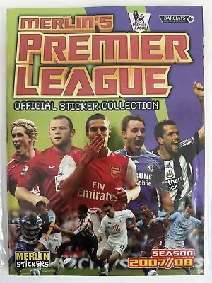 MERLIN’S Premier League Official Sticker Album 2007/08 NEW In Cellophane Topps • £7.99