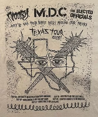 MDC - Texas Tour 2018 - Noogy - Elected Officials - White - XL • $17