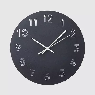 Ikea TUNNIS Silent Wall Clock Low-voltage/black 30cm • £15