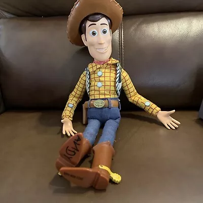 $49.99 • Buy Disney Store Toy Story Woody Talking Pull String  Andy  Talks W Hat