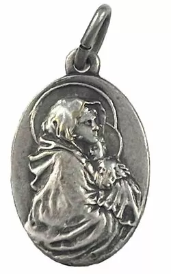 Vintage Catholic Mary & Infant  Jesus Silver Tone  Religious  Medal • $8.99