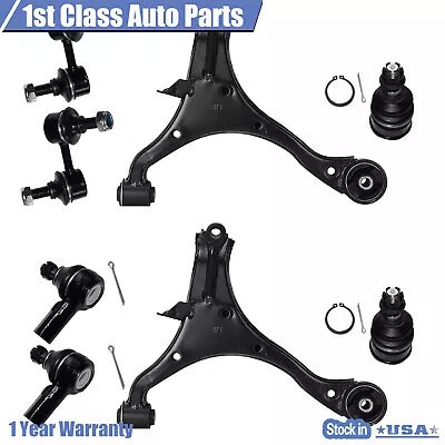 8PCS Front Control Arm Ball Joint Tie Rod Sway Bar Kit For 2001-2005 Honda Civic • $80.25