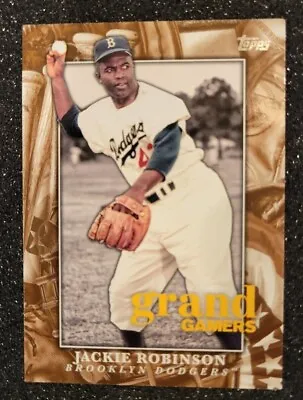 2024 Topps SERIES 1 GRAND GAMERS SP Jackie Robinson Dodgers MLB Hall Of Fame • £2.50