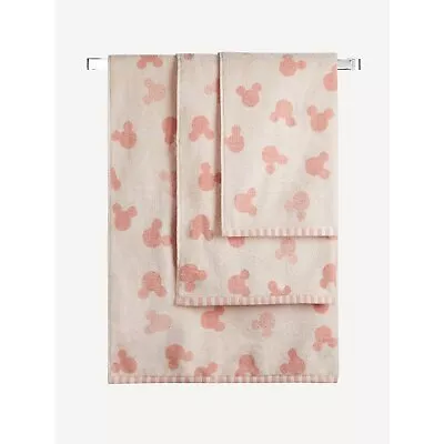 Disney Mickey Mouse Pink 100% Cotton Towels & Bath Mats Range • £12.81