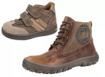 £11.95 • Buy BMS Buckle My Shoe Boys Leather Ankle Boots Trainers Kids Hi Tops Sports Shoes