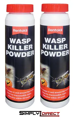 2x 150g Rentokil Wasp Nest Wasp Killer Destroyer Powder Works In Just 24 Hours • £12.99