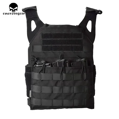 Emerson Tactical Jumpable Plate Carrier JPC Vest Lightweight Body Armor Plate BK • $108.89