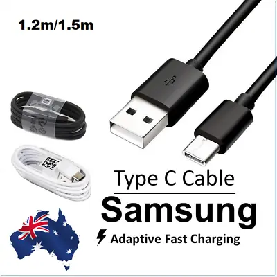 Type C Cable For Genuine Samsung 1.5m S10 S9 Plus Note 9 10 USB C Fast Charging  • $12.95