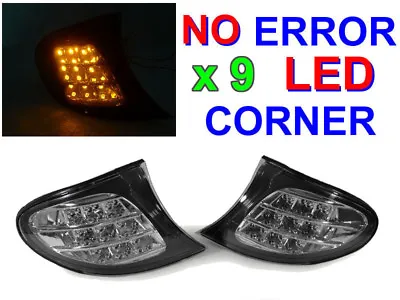 DEPO Amber X9 LED Clear Corner Lamp Light For 2002-05 BMW E46 4D Sedan 5D Wagon • $102.93