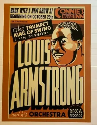 $8 • Buy Louis Armstrong CONCERT VINTAGE JAZZ MUSIC  PRINT 18X24 POSTER 