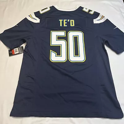 Nike NFL San Diego LA Chargers Manti TE'O Teo Football Jersey #50 Men's Large • $40