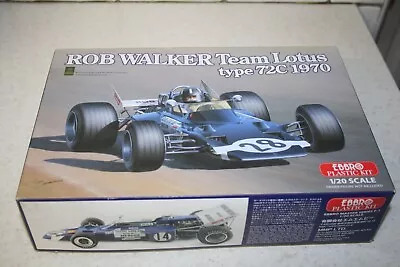 Ebbro 1:20 1970 Graham Hill Rob Walker Racing Lotus 72C. Unbuilt Plastic Kit.  • £36