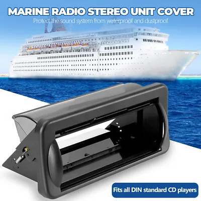 $30.99 • Buy Boat Water Resistant Marine Radio Stereo Head Unit Cover Splash Dust Guard