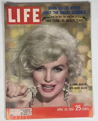 VTG Life Magazine April 20 1959 Vol 46 #16 Marilyn Monroe & John Bodkin Adams • $44.95