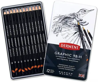 £16.19 • Buy Derwent Graphic Soft Graphite Drawing Pencils, Ideal For 12 Count (Pack Of 1) 