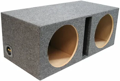 Car Audio Dual 10  Vented Subwoofer Stereo Sub Box Ported Enclosure 3/4  MDF • $69.95