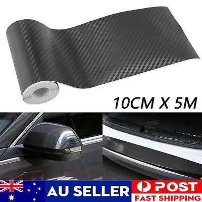 10cm*5m Carbon Fiber Car Sticker Door Sill Scuff Anti-Scratch Tape Protector Kit • $12.49