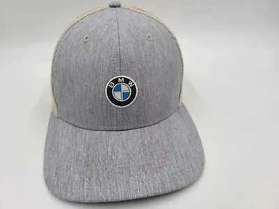 BMW Lifestyle Mesh Trucker Snapback Hat Cap Racing Baseball Men Women Blue Beige • $49.99
