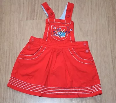 Baby Girl Red Summer Dress 9-12M DPaM Barely Worn Excellent Condition • £4.99