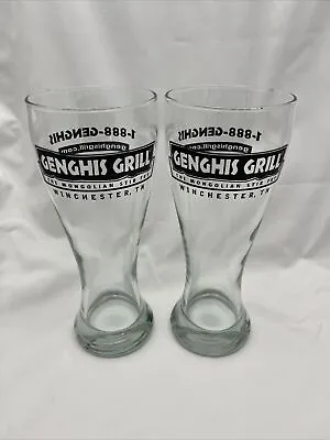 Genghis Mongolian Grill Winchester TN 20oz Pilsner Beer Glasses (2) • $19.99